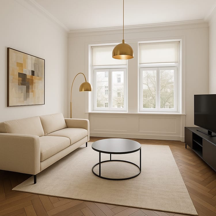 Beautiful & light 1 BR at the Kurpark